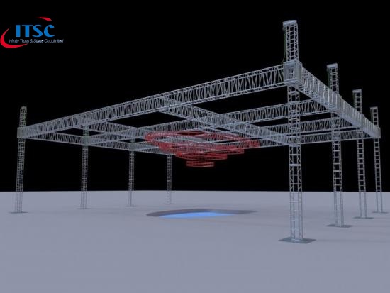 stage lighting trusses