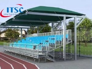 6x4m indoor baseball grandstand seating for sale