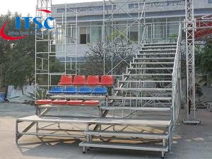 4x11m movable steel stage grandstand bleachers for sale