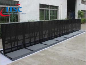 8m powder coated stage crowd control barrier fence