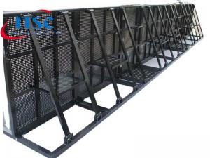 7m Barrier Crowd Control Manager powder coated black