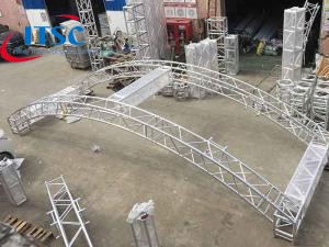 7.6m heavy duty curved arched roof truss stage for sale