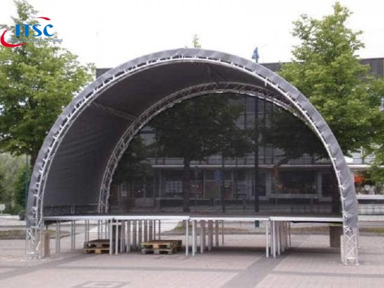 outdoor event aluminum tunnel roof truss system