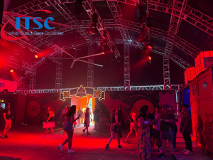 60ft lighting truss tunnel roof for  Governors ball in USA