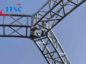 390mm Spigoted box truss 3 way angle with 60 degrees