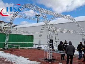 8x8m concert stage truss tunnel roof system