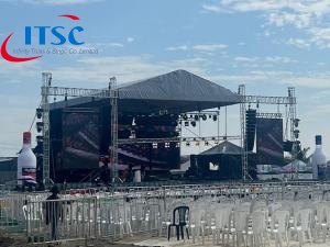 12x10m aluminium staging roof trusses for concert