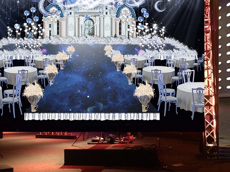 how to make wedding stage decoration?