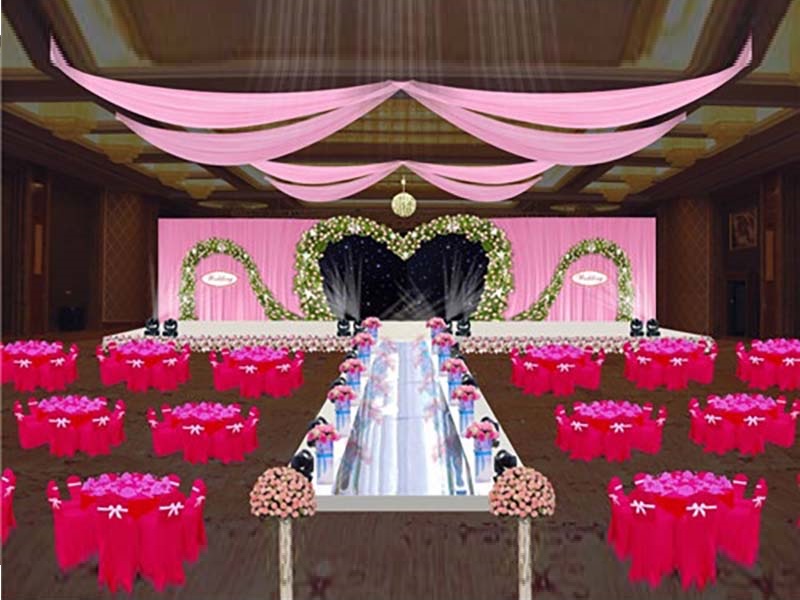Modern beautiful royal wedding stages decoration for Hindu