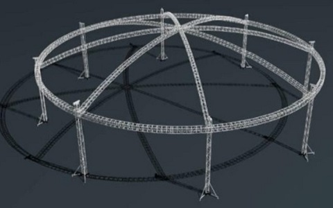 Ground Support Circular Truss Roof System