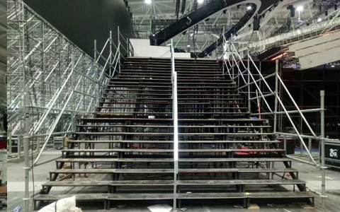 Hardware Ringlock Stage Risers for 2020 New Year Celebration for CCTV