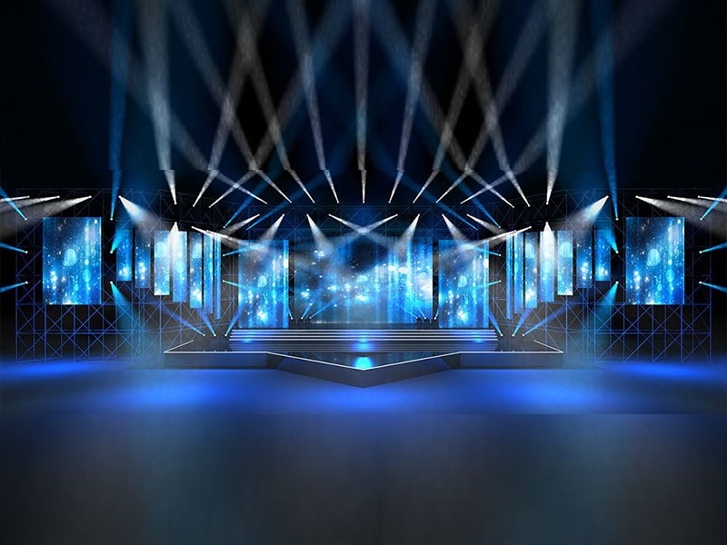 How to design concert stage truss structure backdrop?