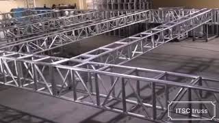 Graphical Stage Lighting Flown Truss Pyramid Roof Testing