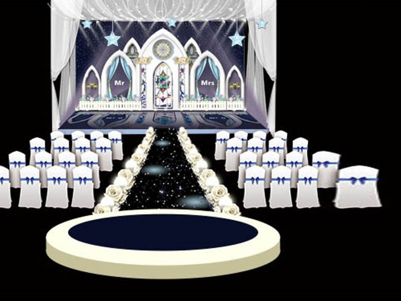 Latest Low Budget Royal  Stage Decoration for wedding in church