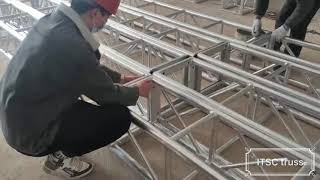 How do I bolt together lighting truss?