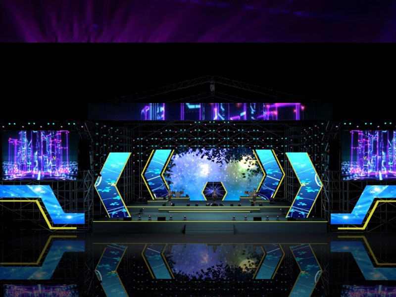 Concert stage backdrop decoration