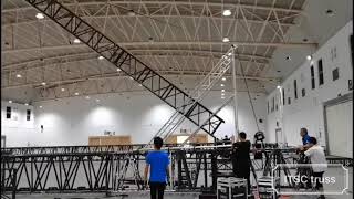 How to erect the box truss tower easily and safely?