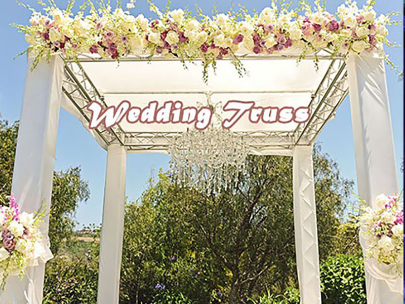 How do you build an outdoor stage for wedding?